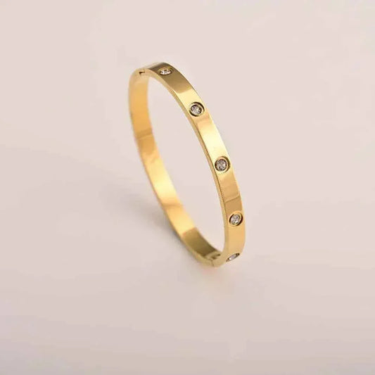 Crystal Love Bangle Bracelet