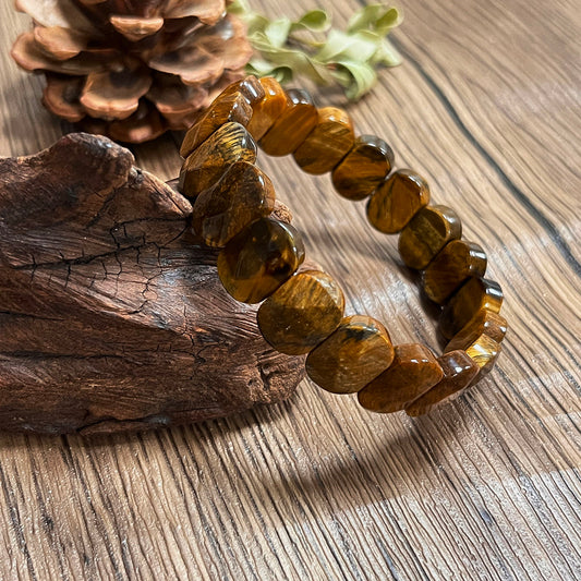 Tiger’s Eye Guardian Chunky Bead Bracelet
