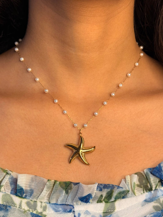 Stellar Pearl Necklace