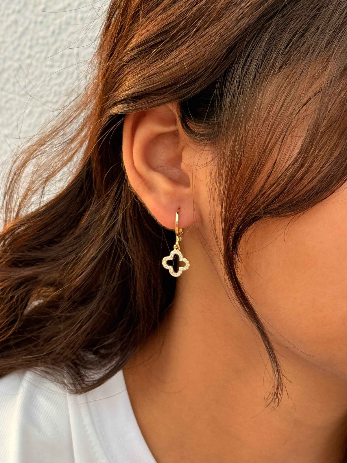 Black Clover Drop Earrings