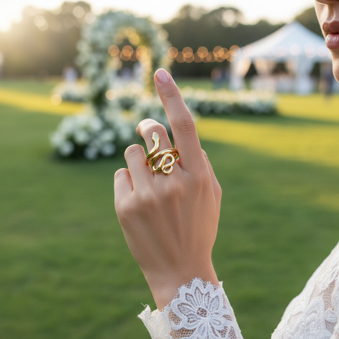 Serpentine Embrace Ring