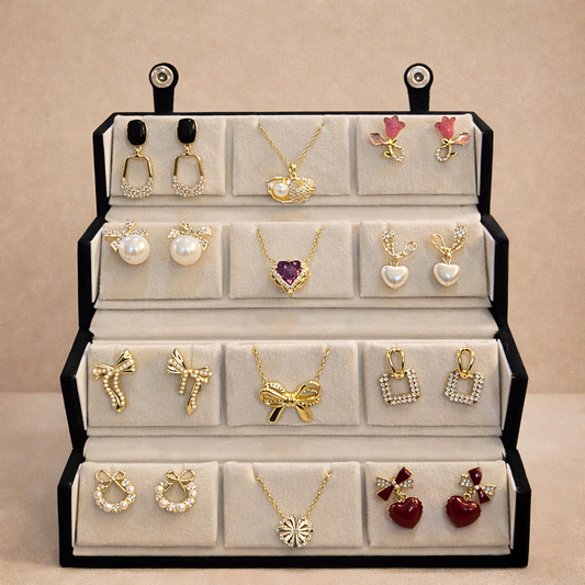 Anniversary gift for wife | Earrings & Necklace Combo Set with Premium Jewellery Box