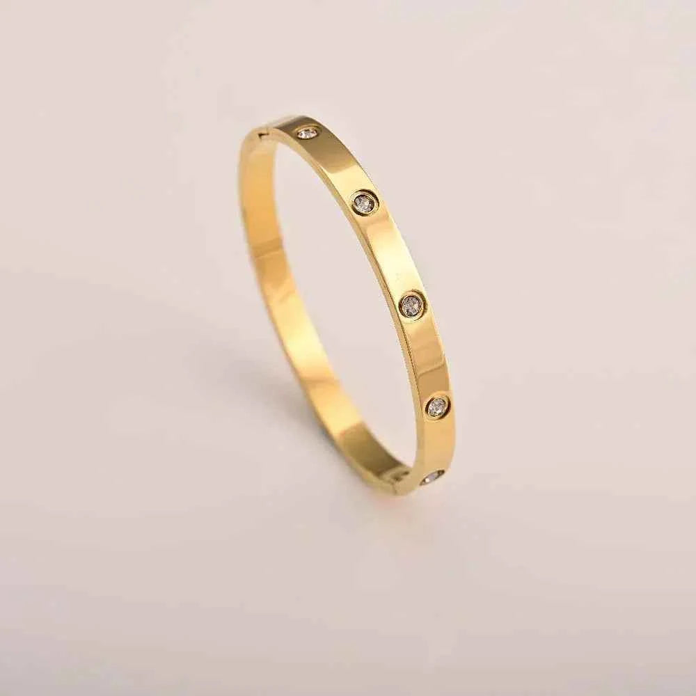 Crystal Love Bangle Bracelet