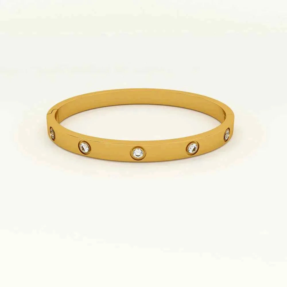 Crystal Love Bangle Bracelet