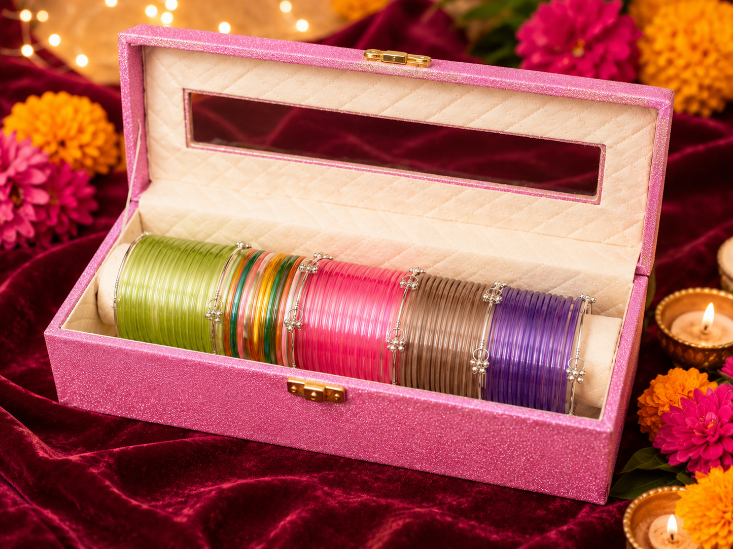 Premium Bangle Box | Jelly Bangles & Ghungroo Bangles