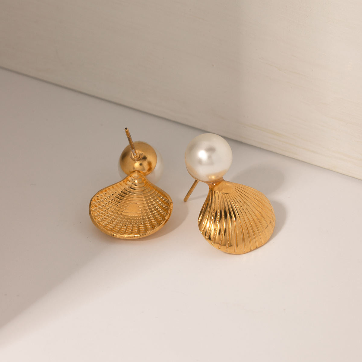 Pearl Shell Drop Earrings