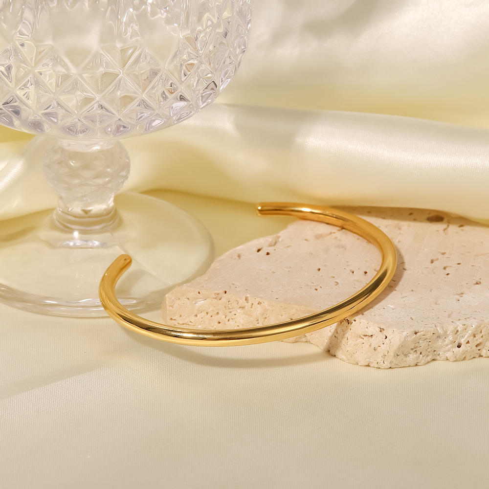 Luxe Minimalist Sleek Cuff Bracelet