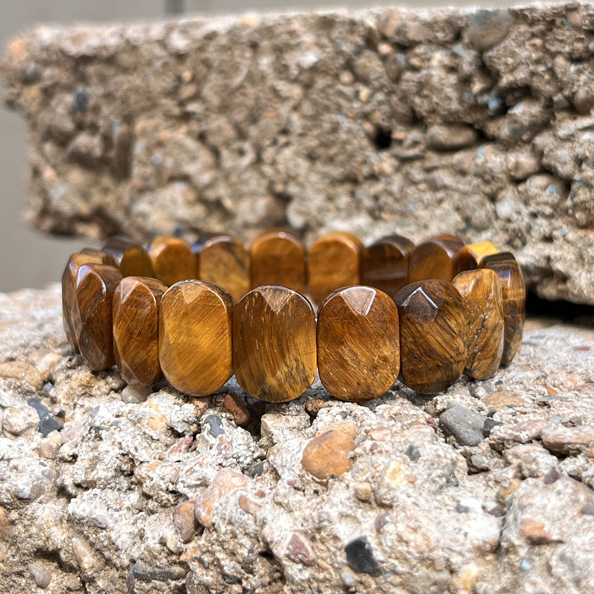 Tiger’s Eye Guardian Chunky Bead Bracelet