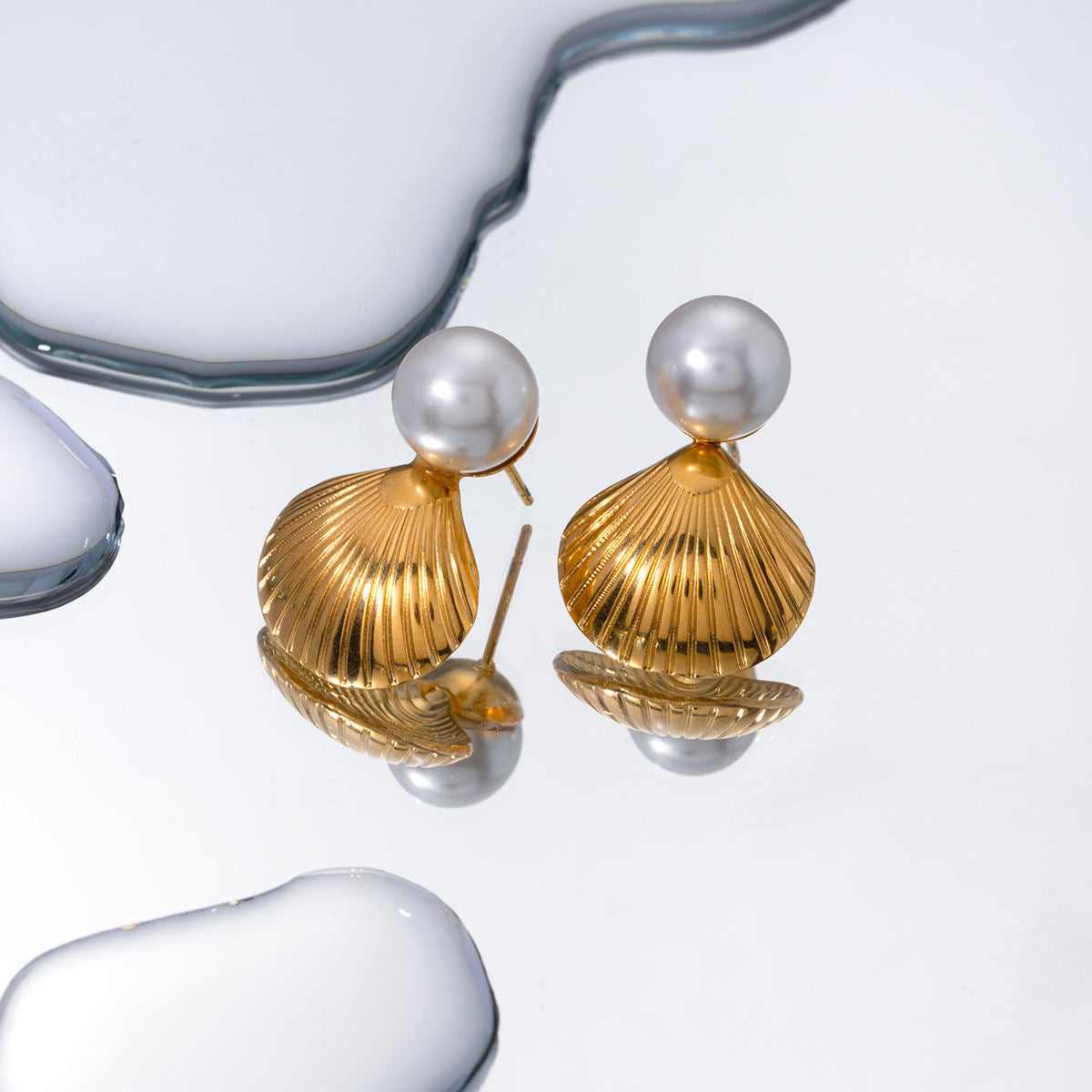 Pearl Shell Drop Earrings
