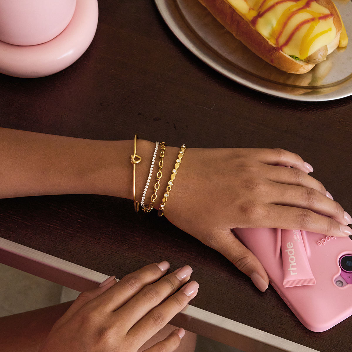 Eternal Knot Minimal Cuff Bracelet