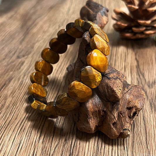 Tiger’s Eye Guardian Chunky Bead Bracelet