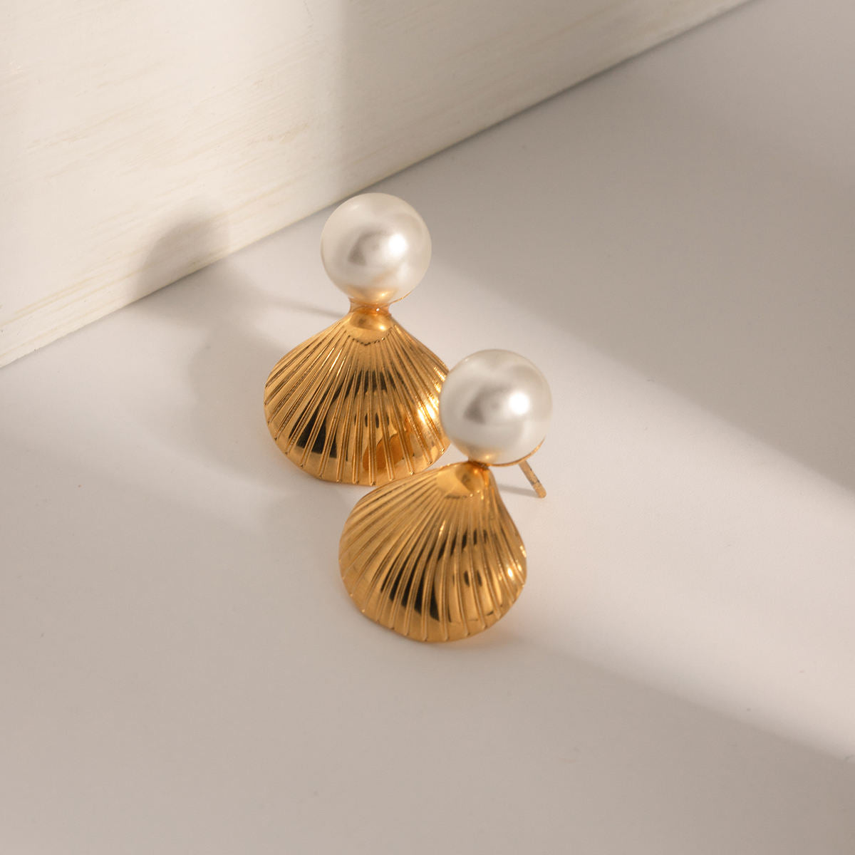 Pearl Shell Drop Earrings