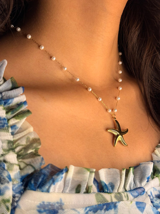 Stellar Pearl Necklace