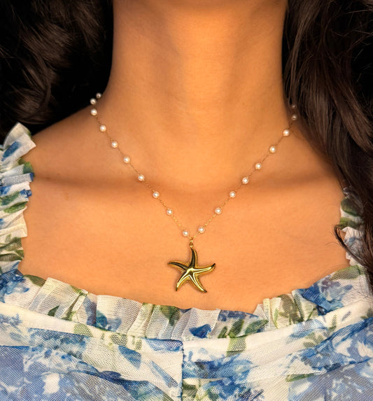 Stellar Pearl Necklace