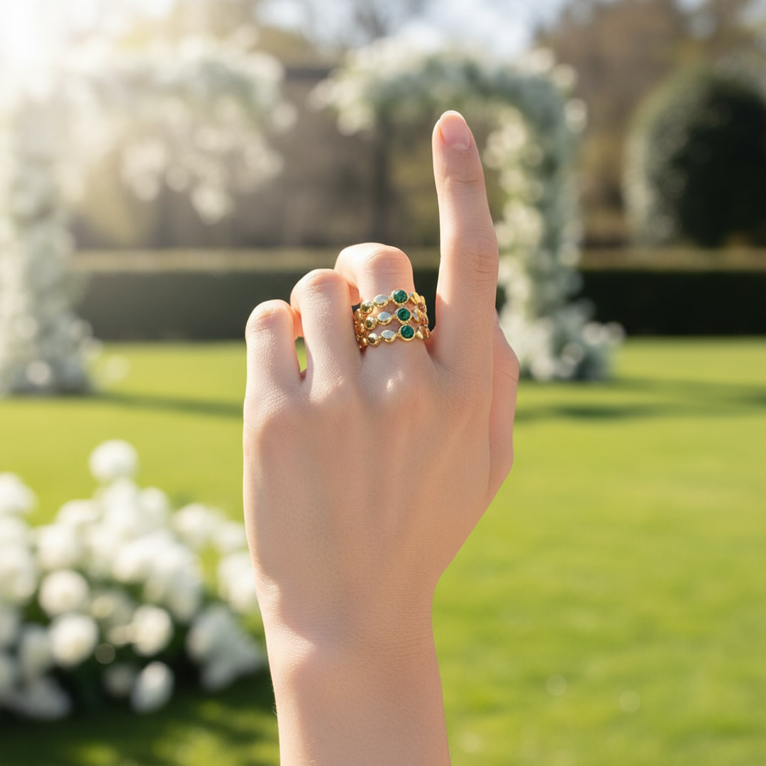 Verdant Crown Ring