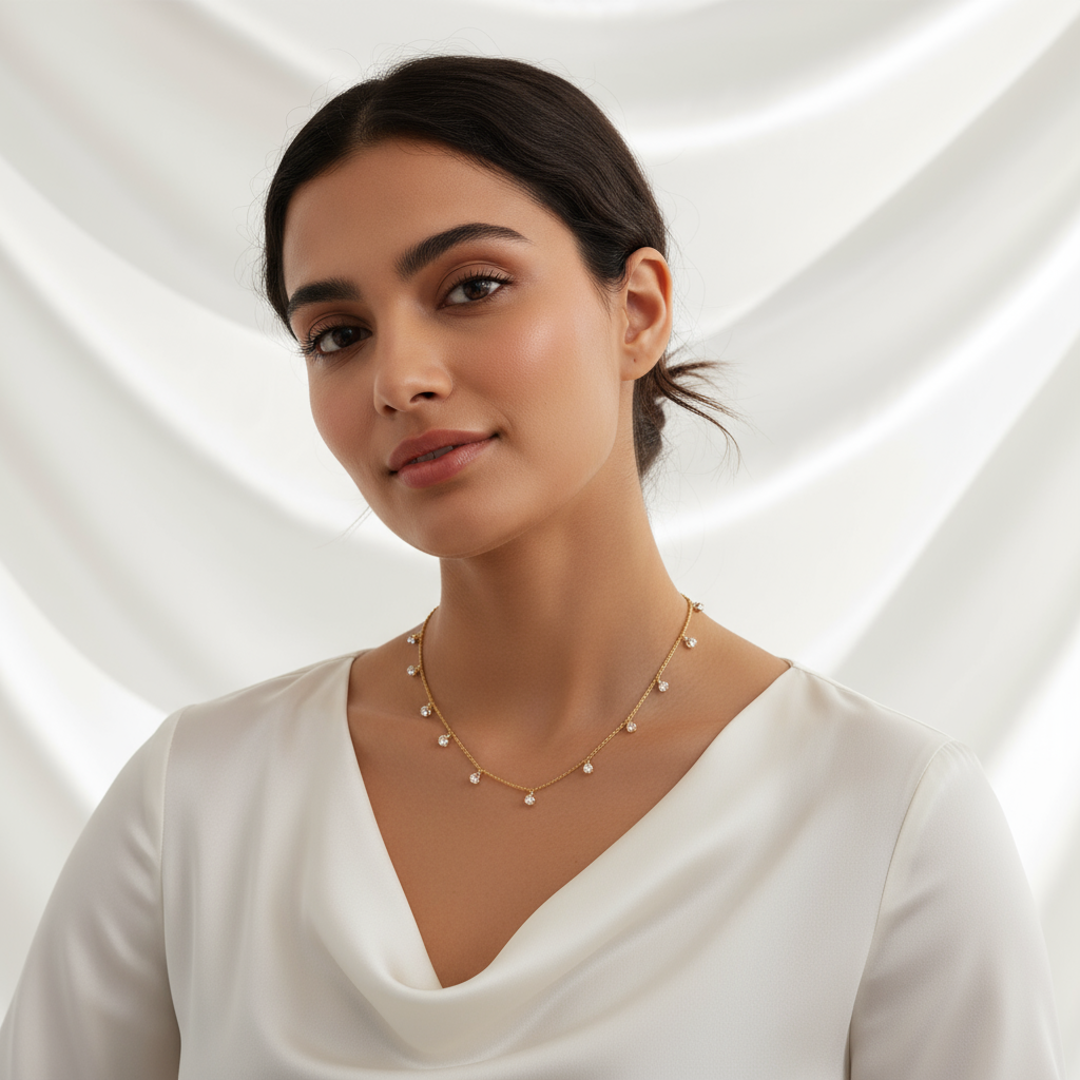 Glimmering Dewdrop Necklace